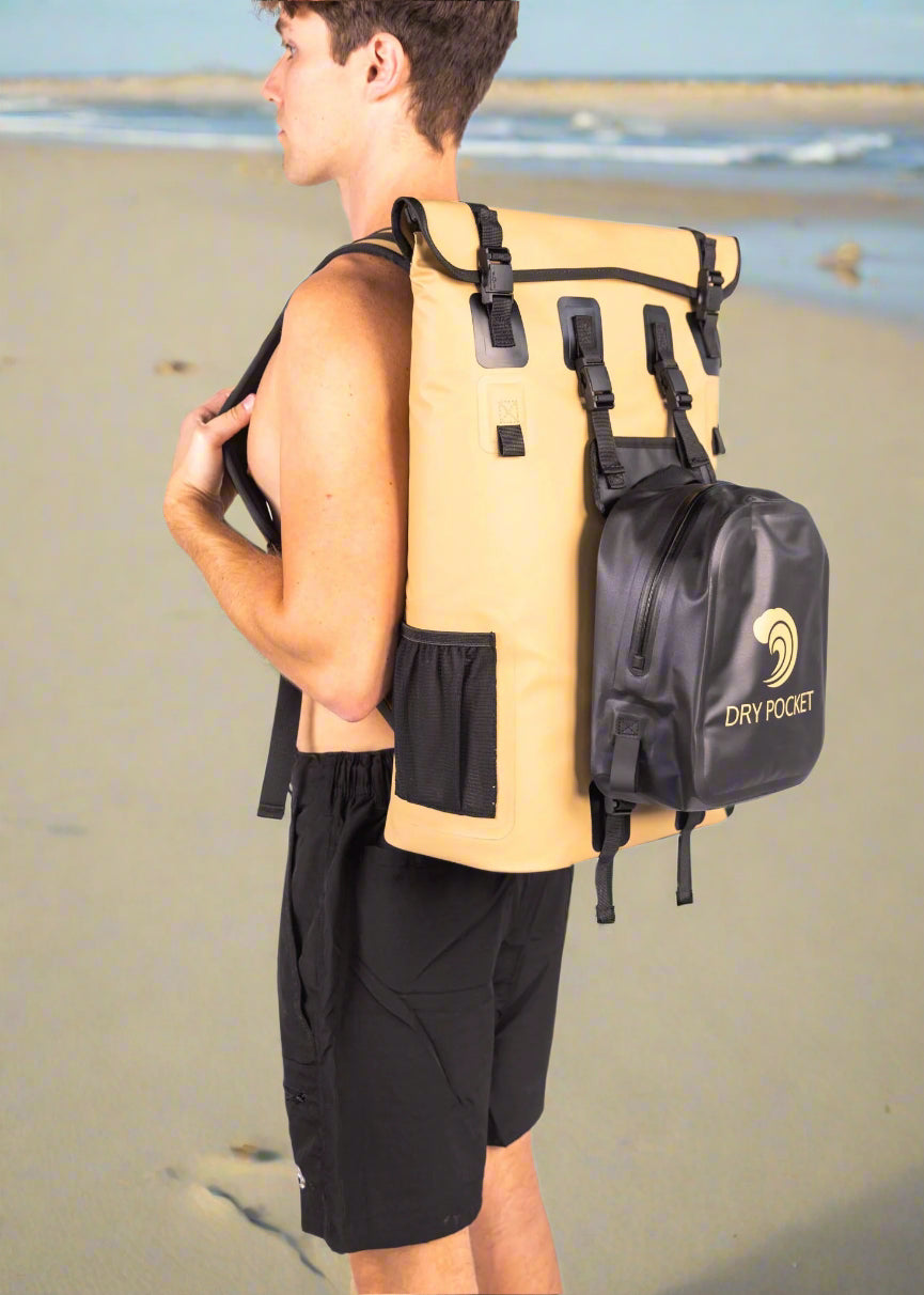 Auto-Sealing, Waterproof, Floating, Scent Proof Backpack Cooler / Dry Bag Combo