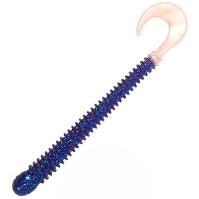 Ring Worm 4"- Electric Blue Pearl Tail