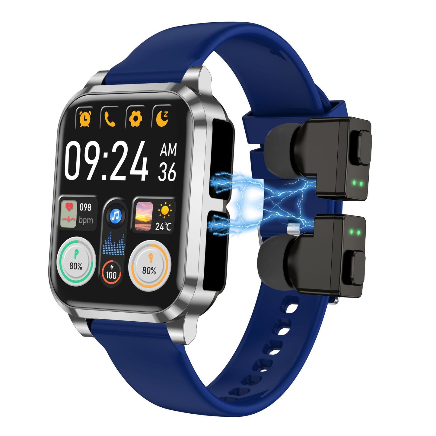 Smart Bluetooth Earbuds Multi-functional High-tech Smartwatch For Calls And Music