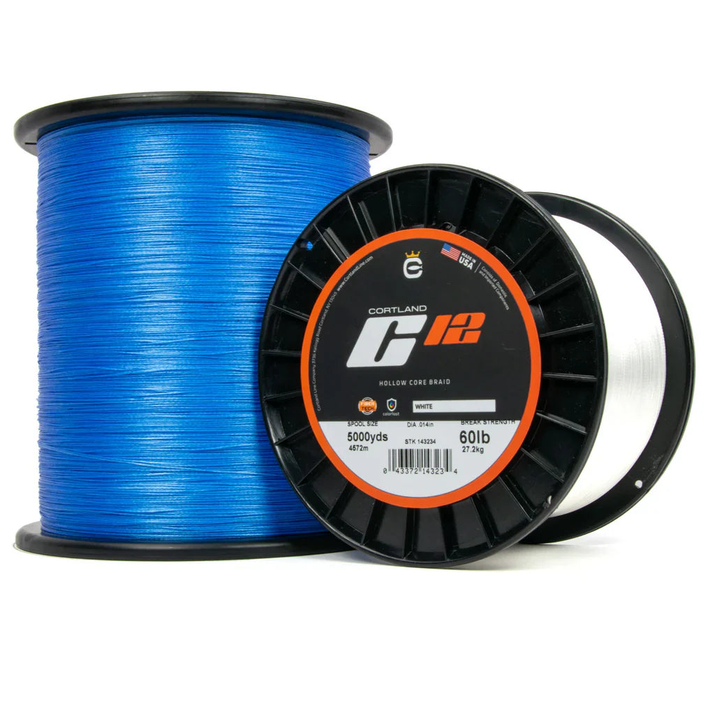 Cortland C12 Super Braid White-600 yard spool