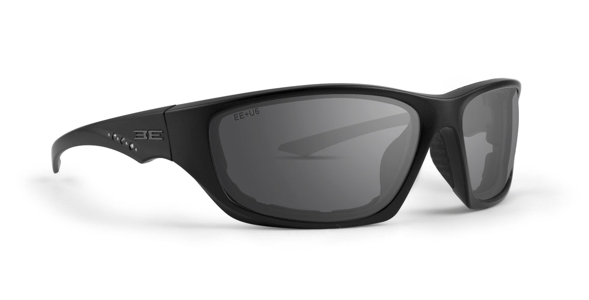 Foam 3 - Black Frame w Rhinestone Accents - Smoke Lens