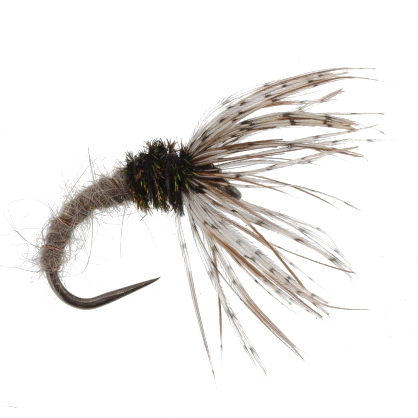 3 Pack Hares Ear Sakasa Kebari - Tenkara Flies - Size 14