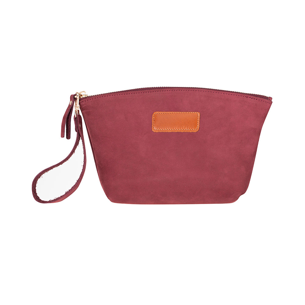 Avondale Premium Leather Dopp Kit - Travel Makeup Bag for Men & Women
