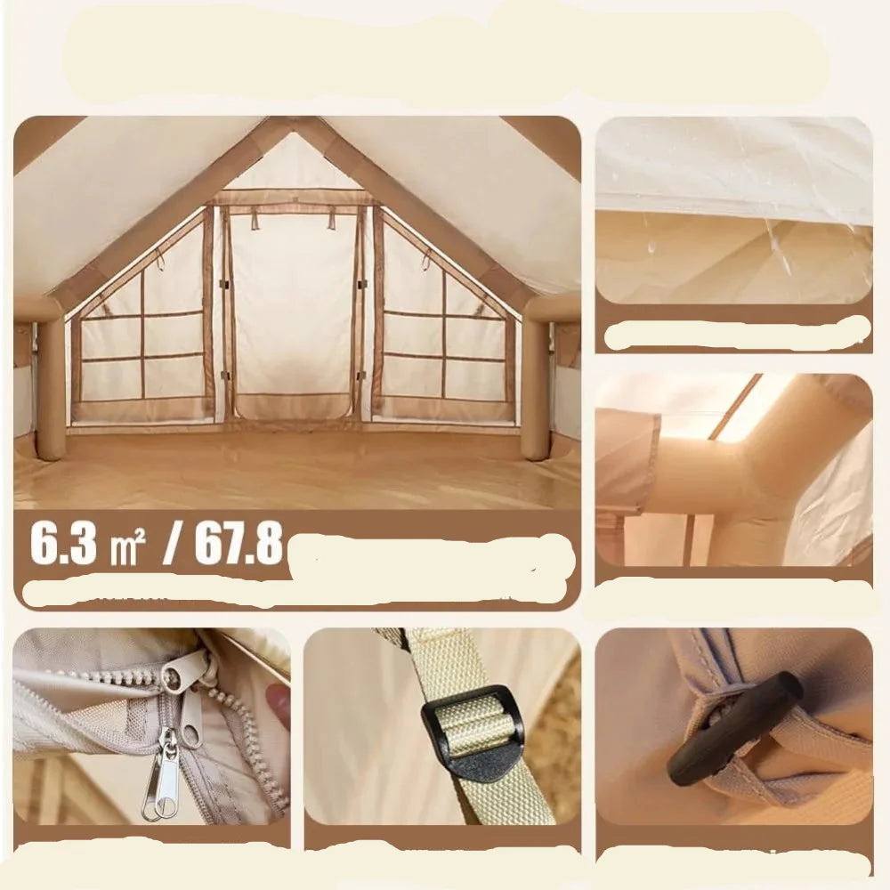Waterproof Inflatable Camping Tent with Pump