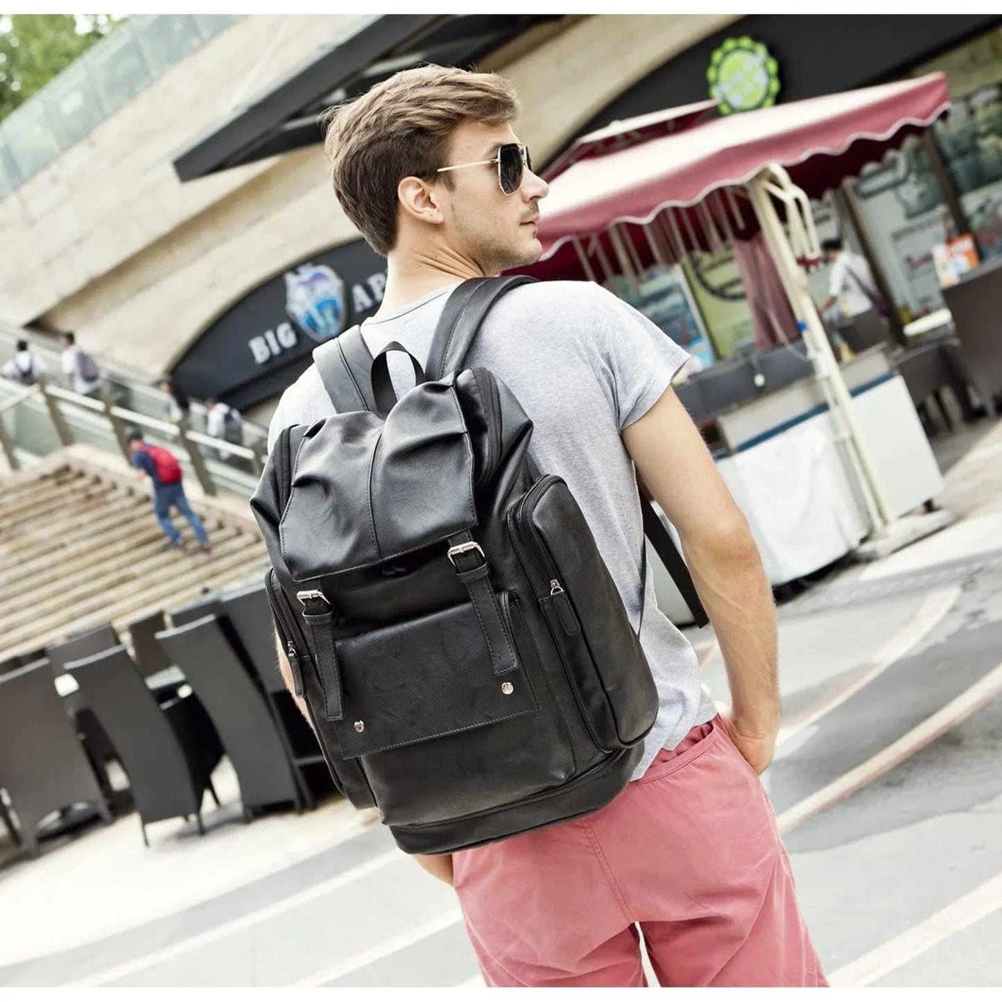Book Bag Design Leather Backpack – Refined & Versatile