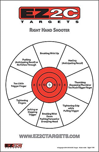 125 EZ2C Targets Instructors Favorites 5 Styles Paper Targets Bundle 11"x17" USA Made