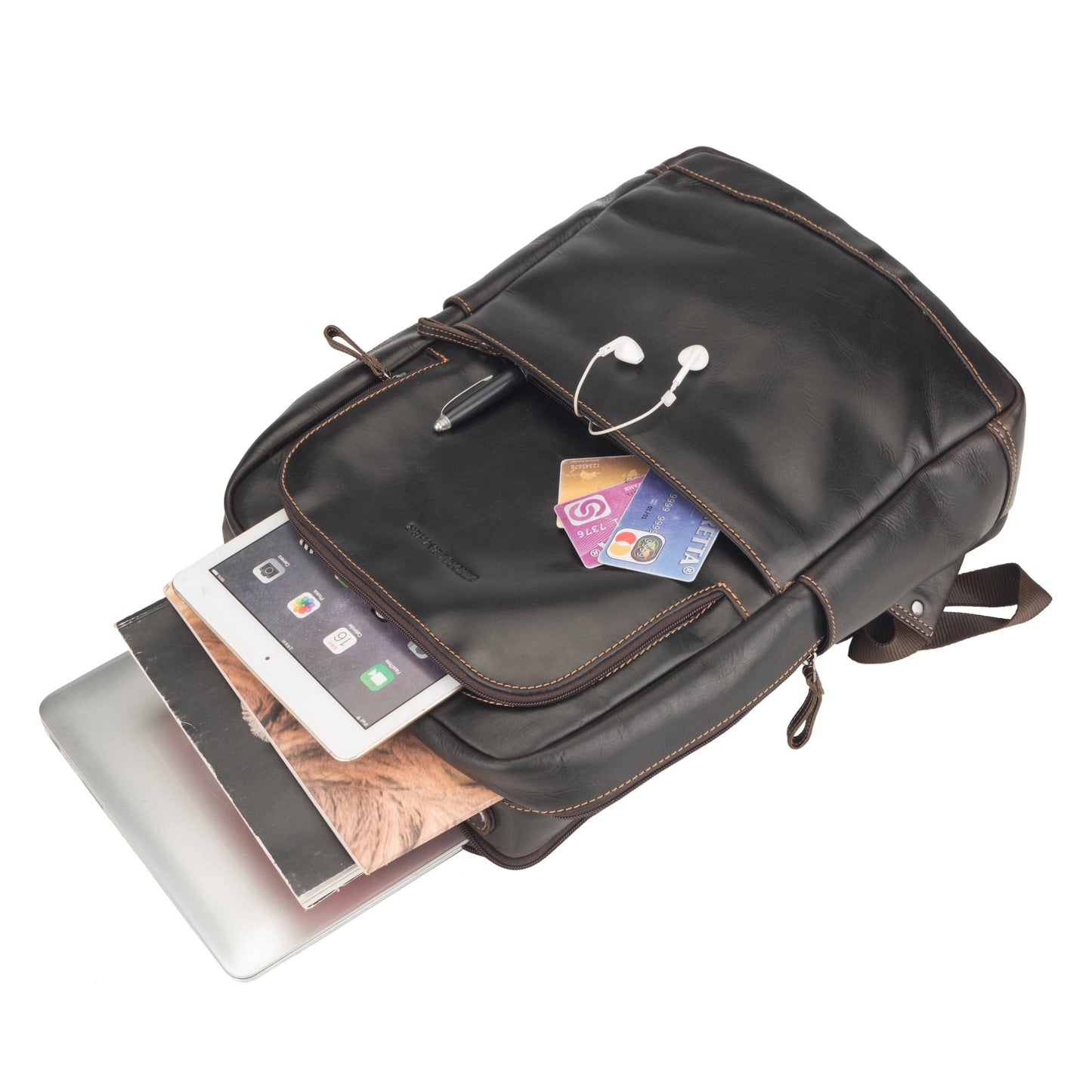 Orlando Backpack 16" Brown