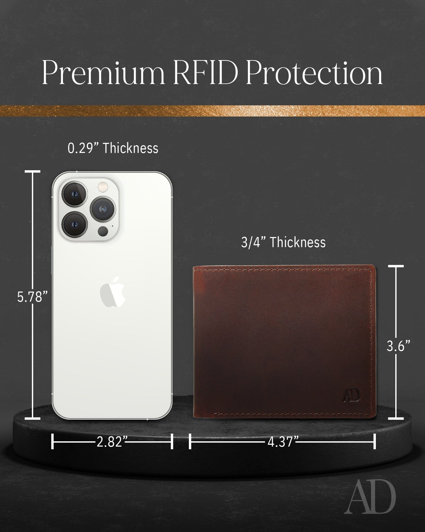 Bifold Wallet With Flip-Up ID Window
