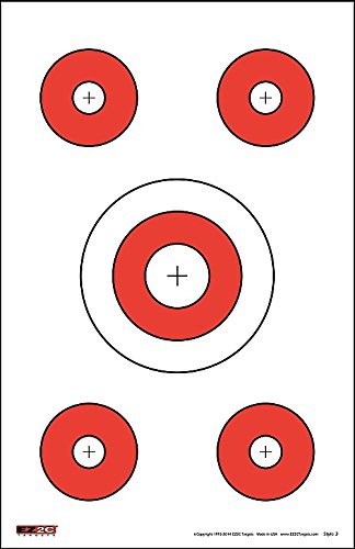 200 EZ2C Targets Most Popular 8 Styles Paper Targets Bundle Pack 11"x17" USA Made