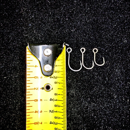 Large Eye Inline Single Hooks (Treble Replacement Hooks 10 pack)