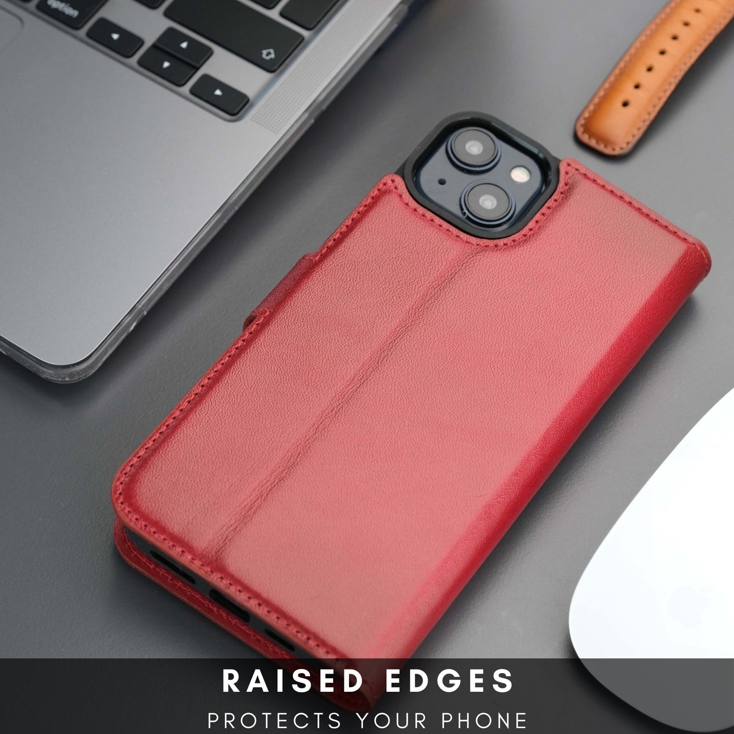 Casper iPhone 16 Wallet Case Leather MagSafe