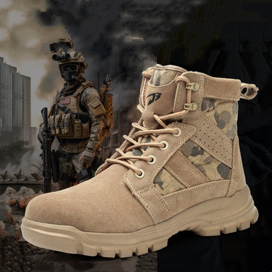 Combat Boots for Men - High Ankle Safety Shoes