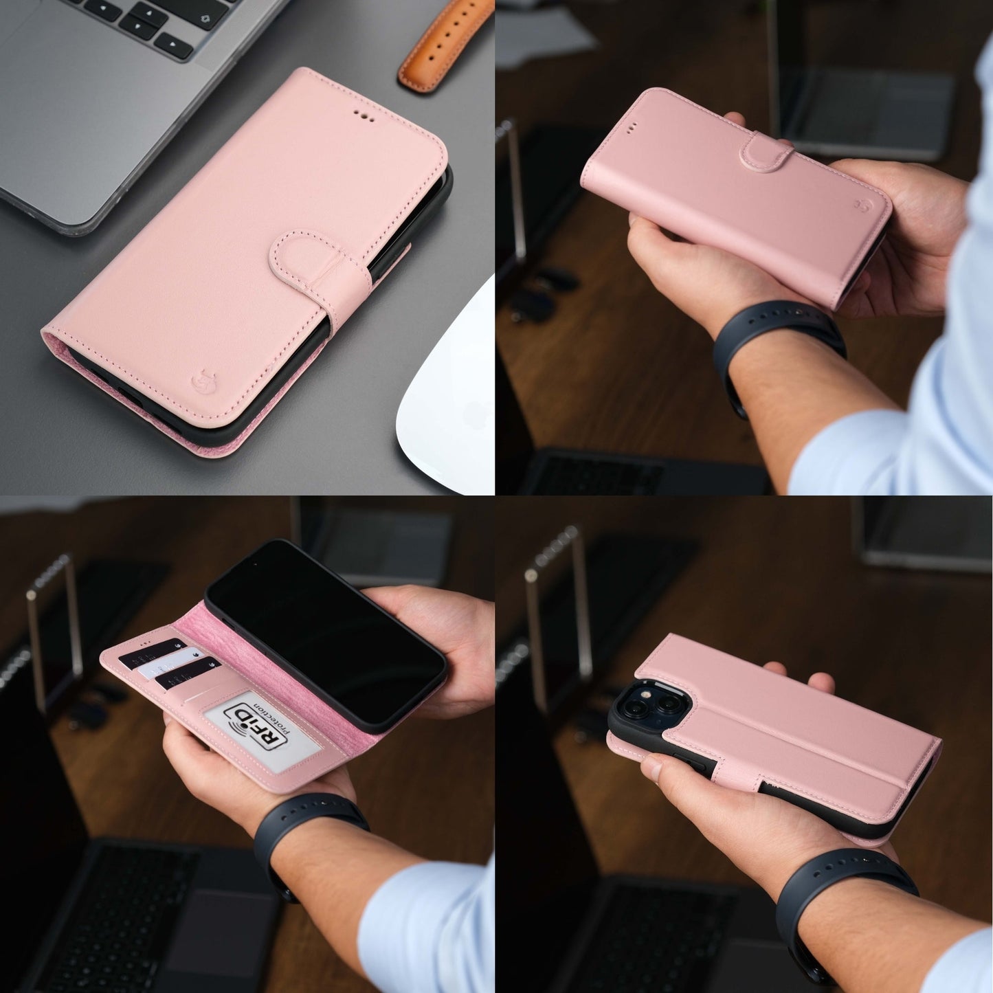 Casper Leather iPhone 14 Plus Wallet Case | MagSafe