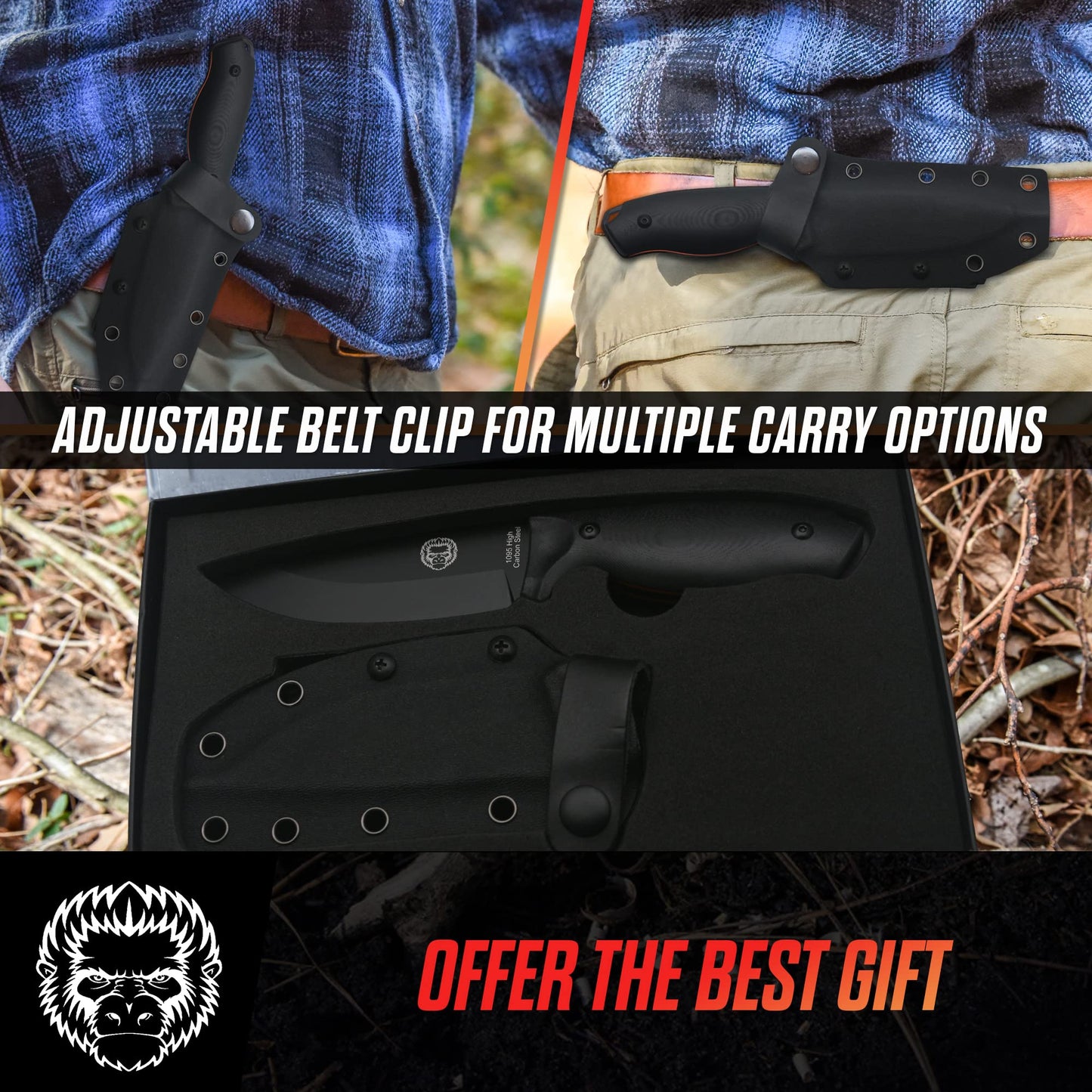 The Naked Bloodline Survival Knife Giftset for Men