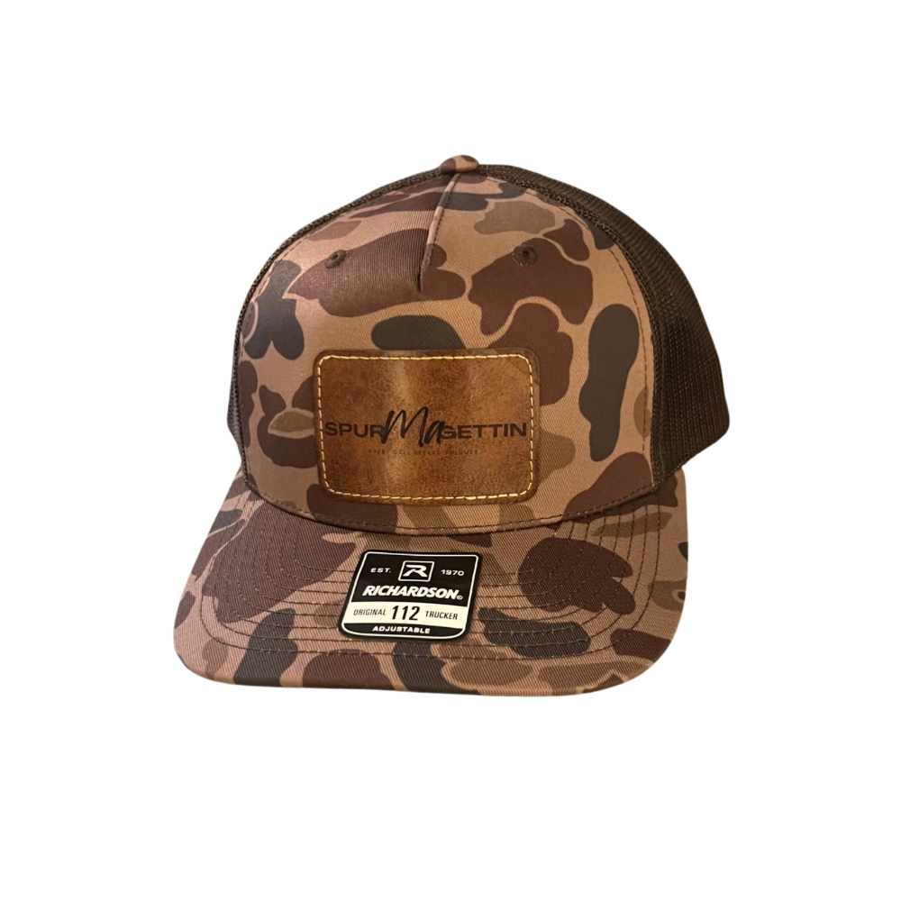 Richardson 112 Leather Patch Core Spur-Ma-Gettin Logo Snapback