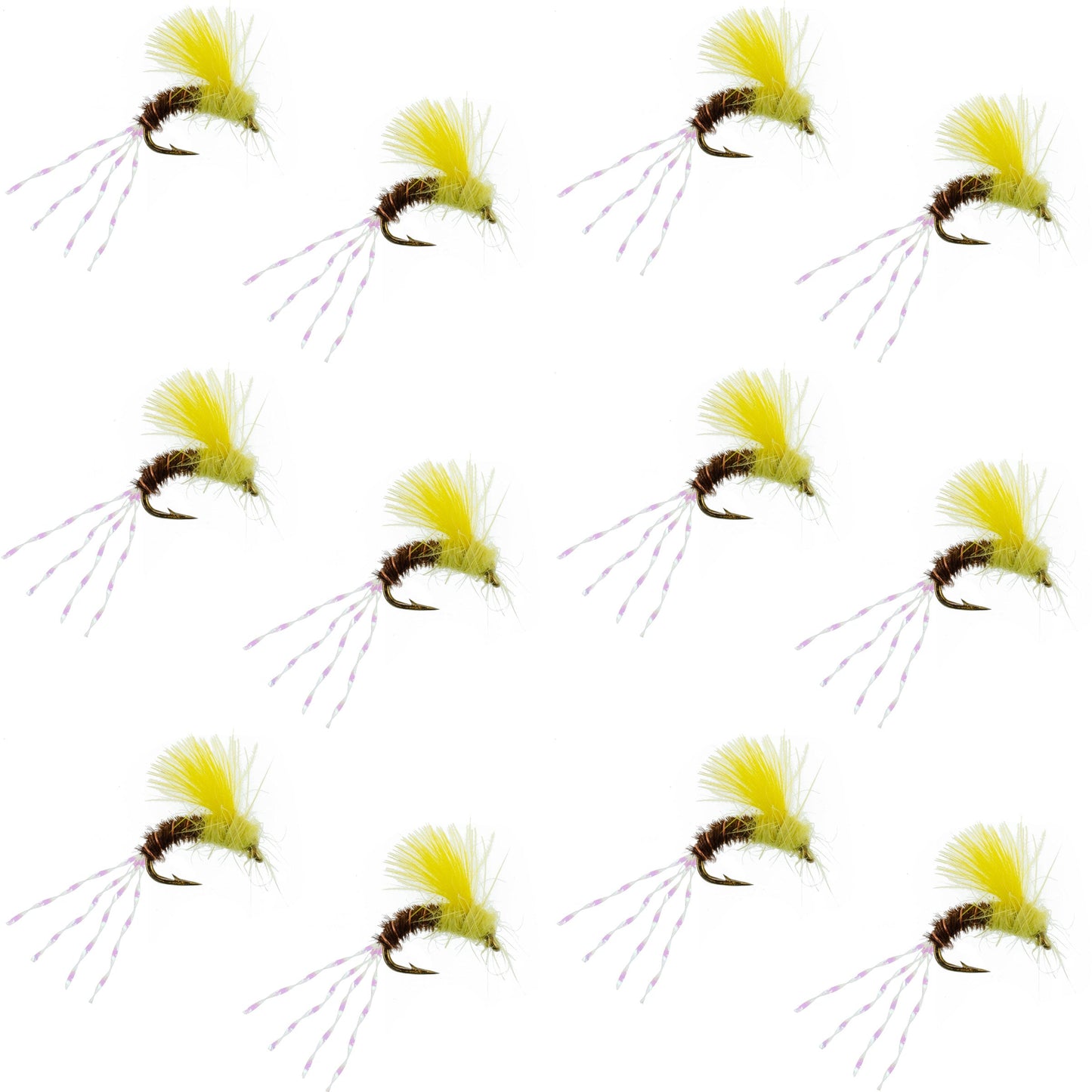 CDC Pale Morning Dun Emerger PMD Fishing Fly - 12 Flies Size 16