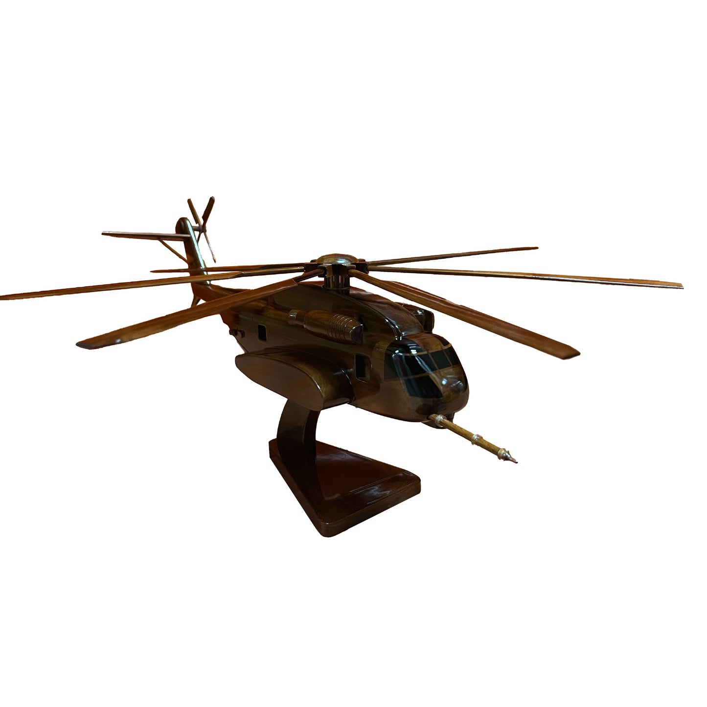 CH-53K ( CH53K ) Sea Stallion Mahogany Wood Desktop Helicopter Model