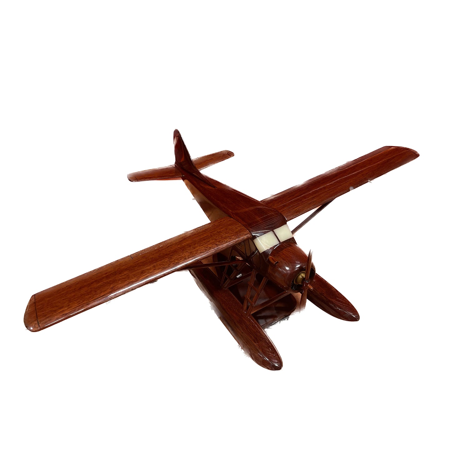 DHC-2 ( DHC2 ) Dehavillan Beaver Mahogany Wood Desktop Airplane Model
