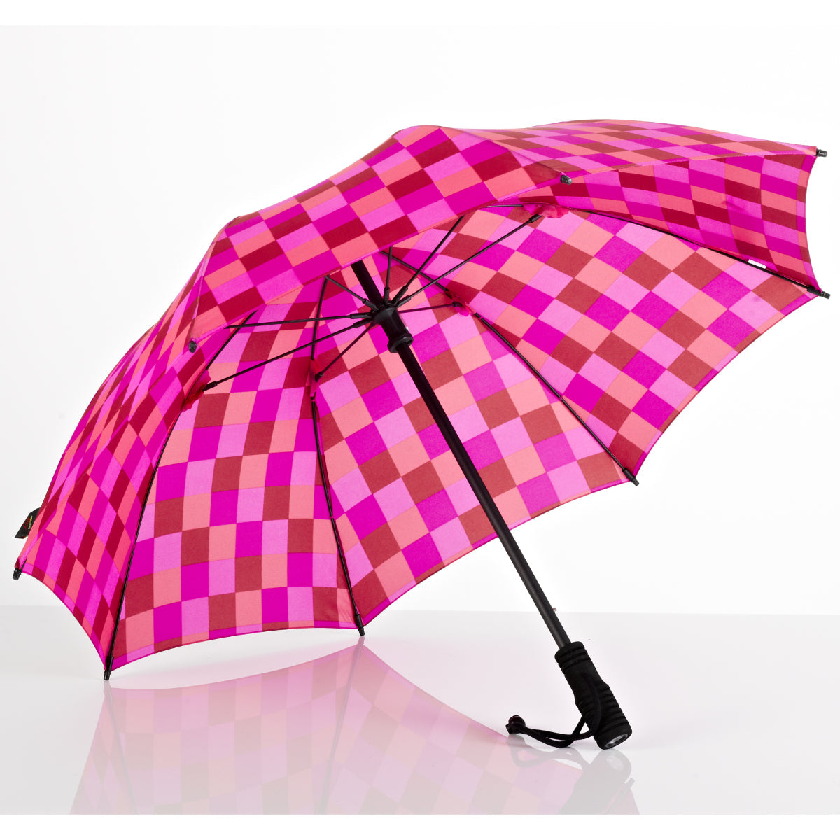 Swing Flashlight Trekking Umbrella – Ultra-Lightweight, Durable Frame with Integrated Detachable LED Flashlight, Windproof Design & UPF 50+ UV Protection