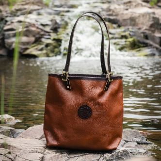 Bison Leather Travel Tote