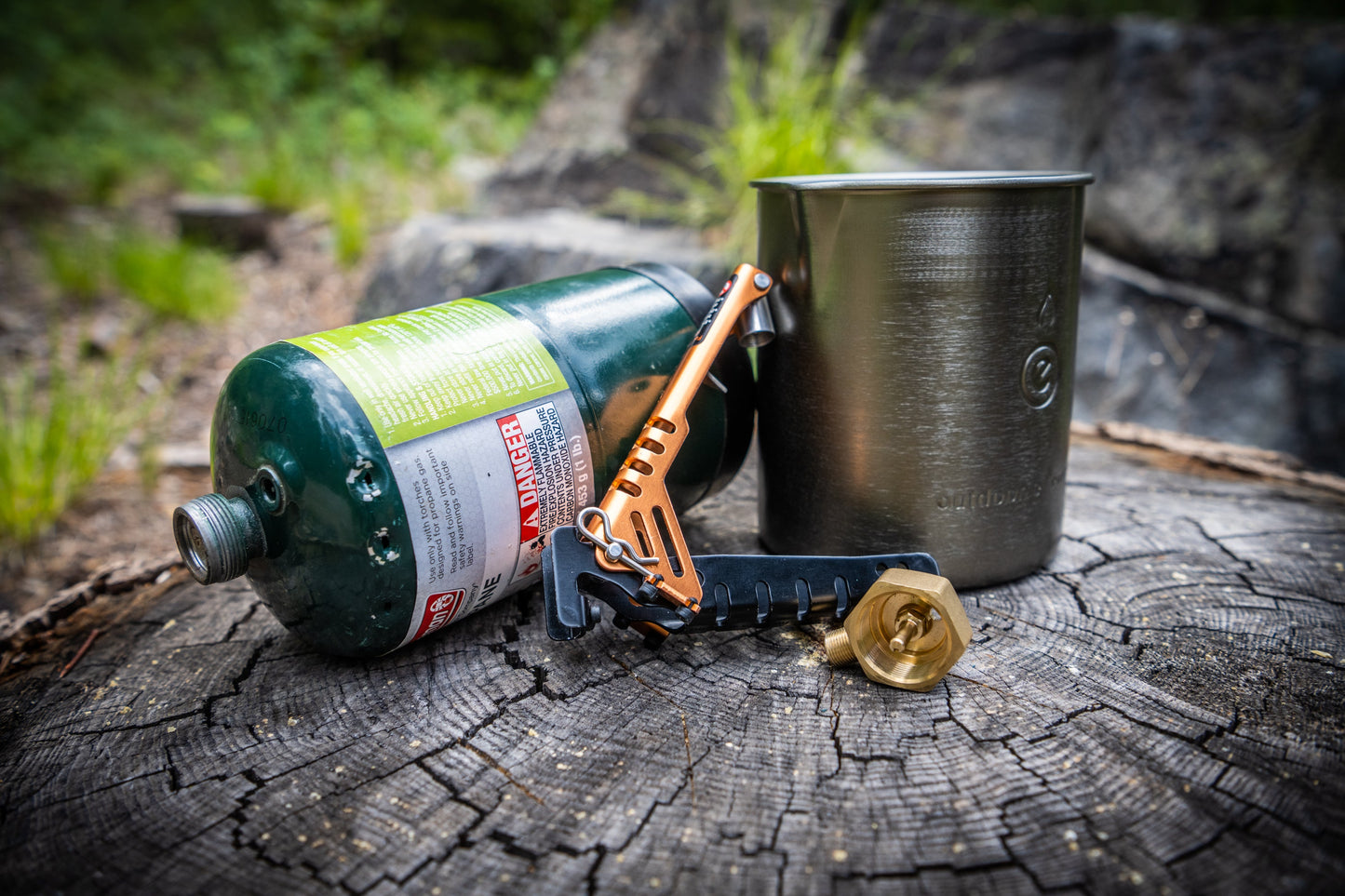 Handled + Adaptor, Pot Gripper and Fuel Canister Recycle Tool