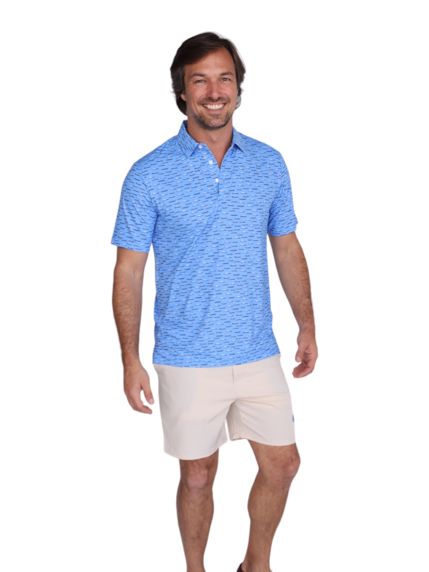 Boat Print Polo