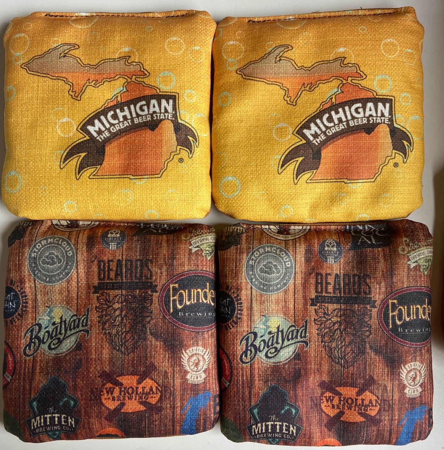 Michigan Brewery Cornhole Bags (set of 8)
