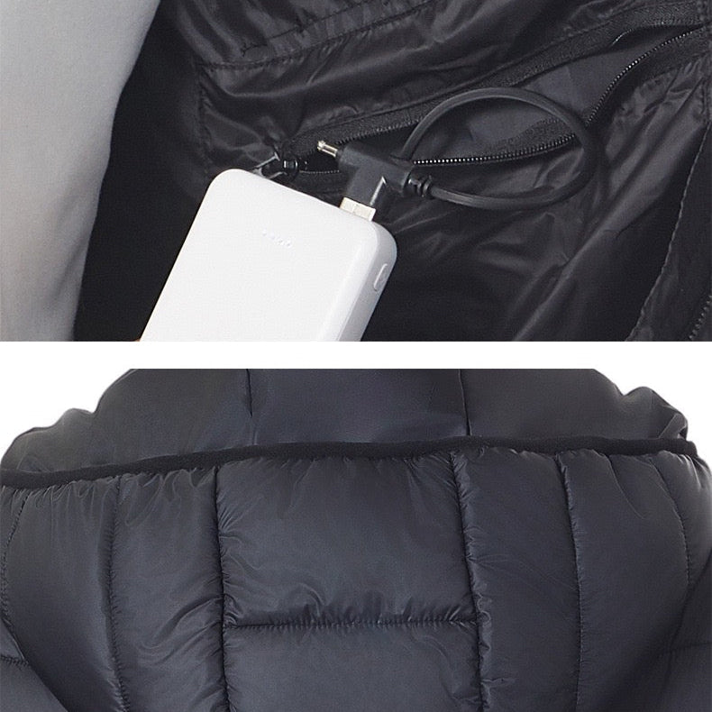 LITEGUEST 27-Zone Smart Heated Down Jacket – Urban Winter Warmth