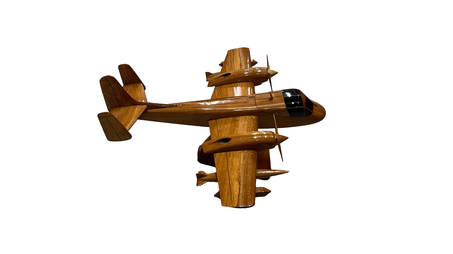 OV-1 ( OV1 ) Mohawk Mahogany Wood Desktop Airplane Airplanes  Model