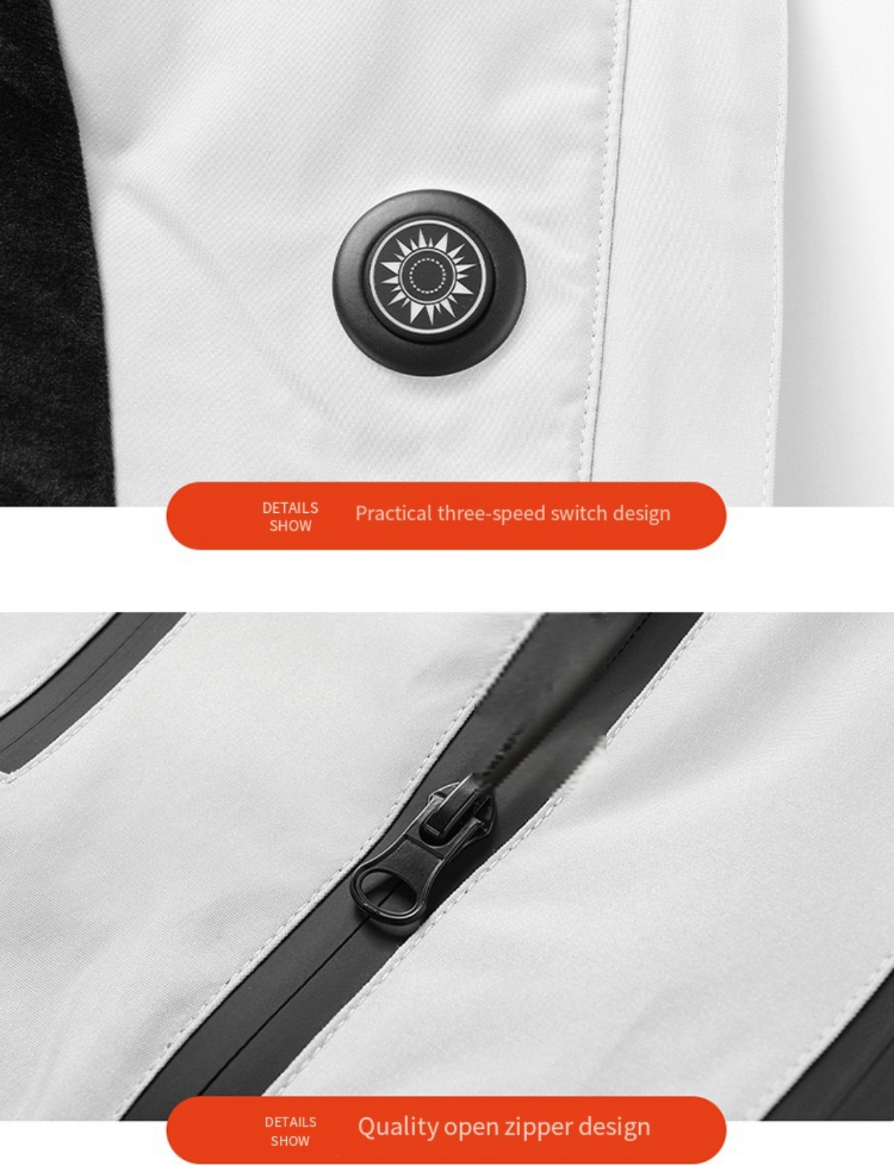 LITEGUEST Ski Waterproof 5-Zone Heated Jacket – USB Heated Winter Coat