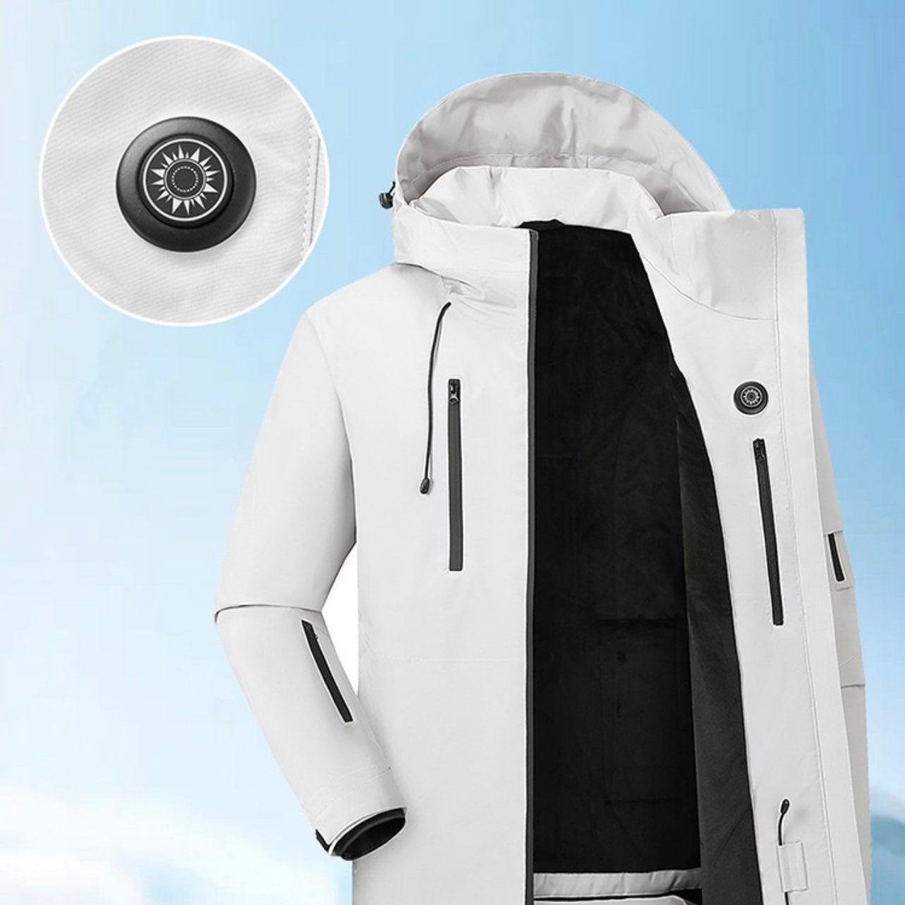 LITEGUEST Ski Waterproof 5-Zone Heated Jacket – USB Heated Winter Coat