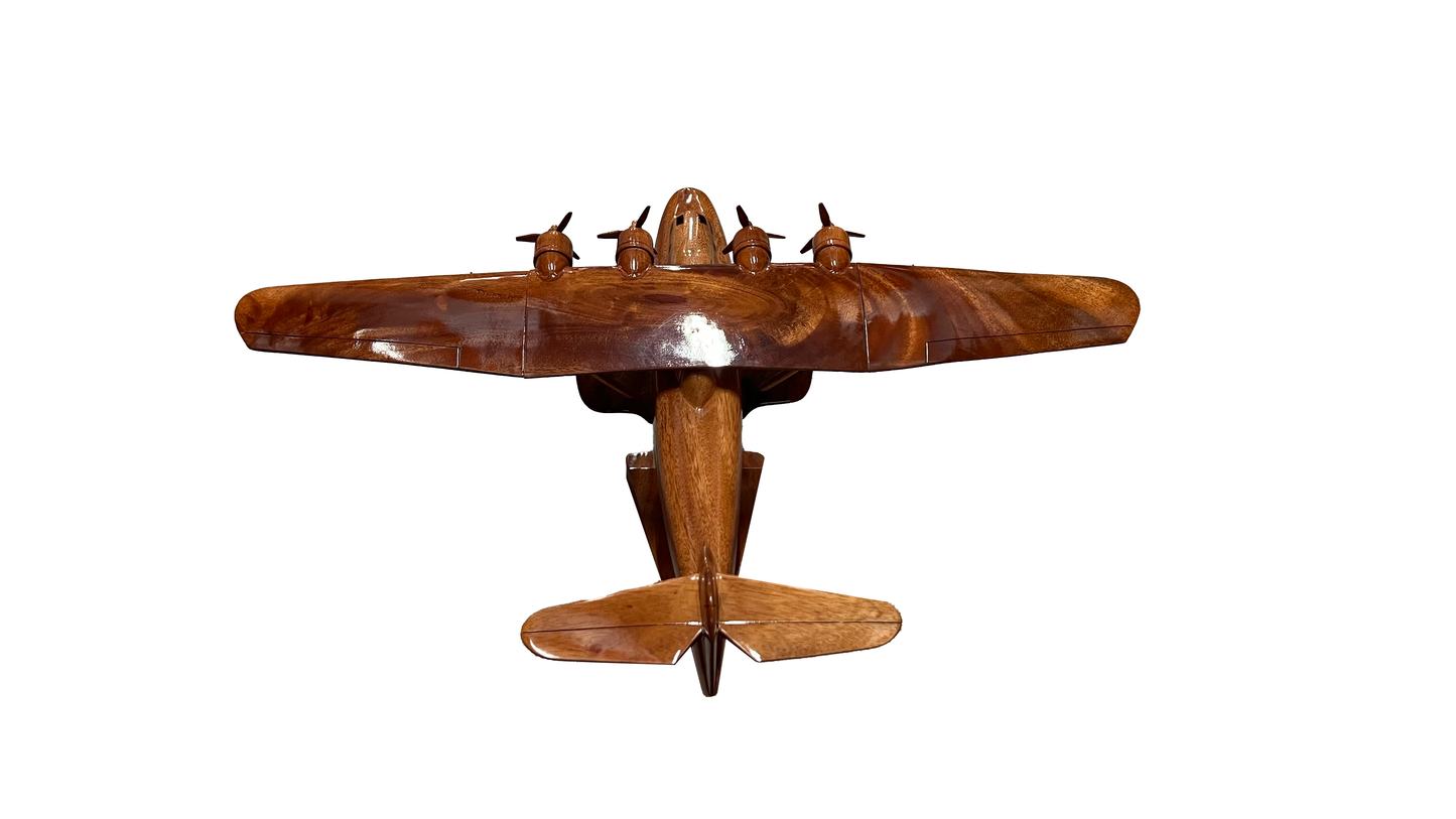 M-130 ( M130 ) China Cilpper Mahogany Wood Desktop Airplane Model