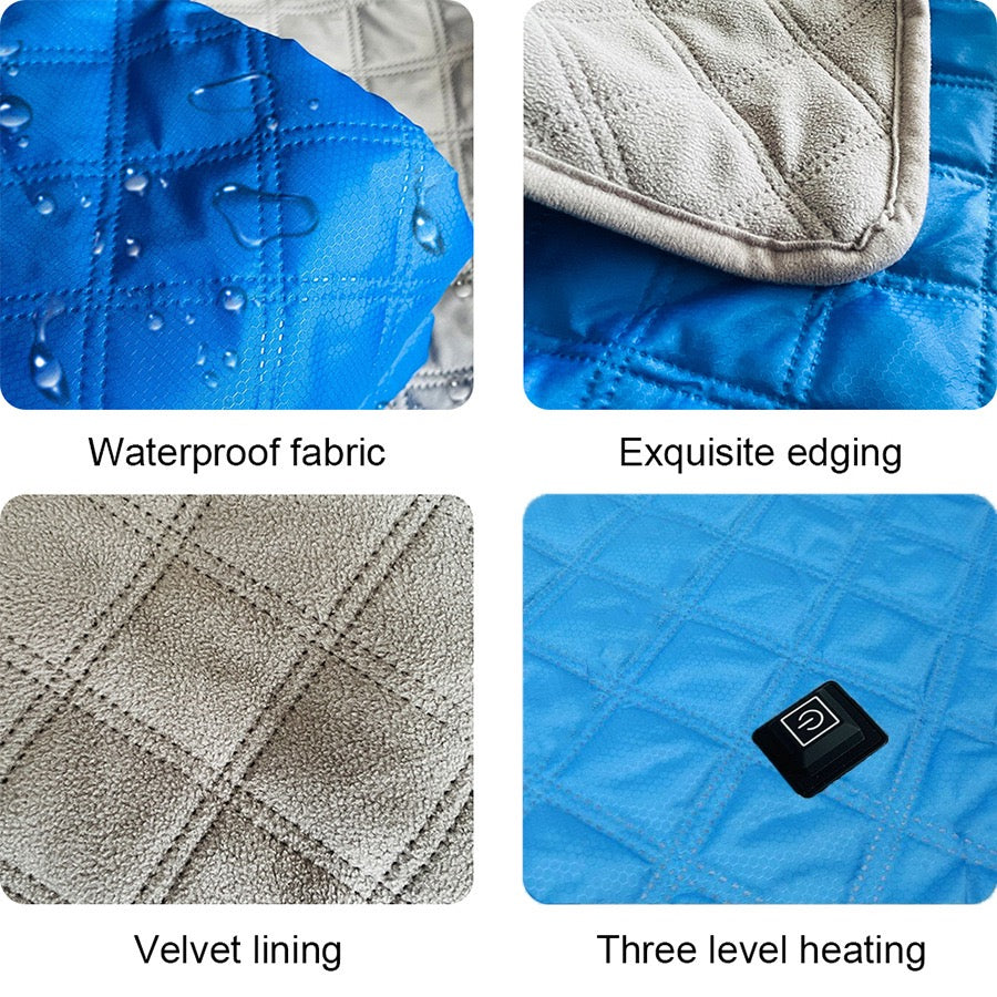 LITEGUEST Heated Camping Blanket – USB Powered Warmth for Outdoors