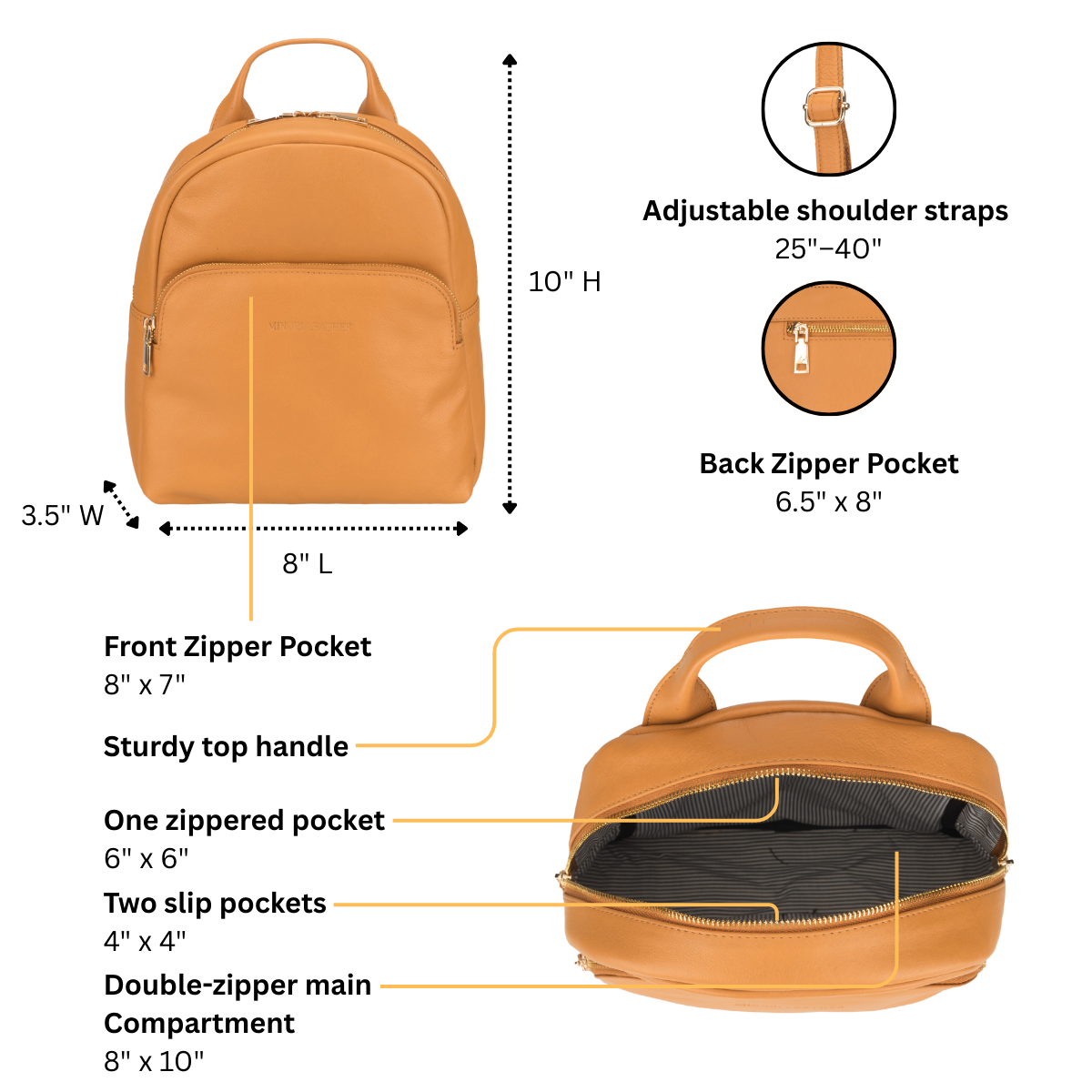 Madison Backpack Tan