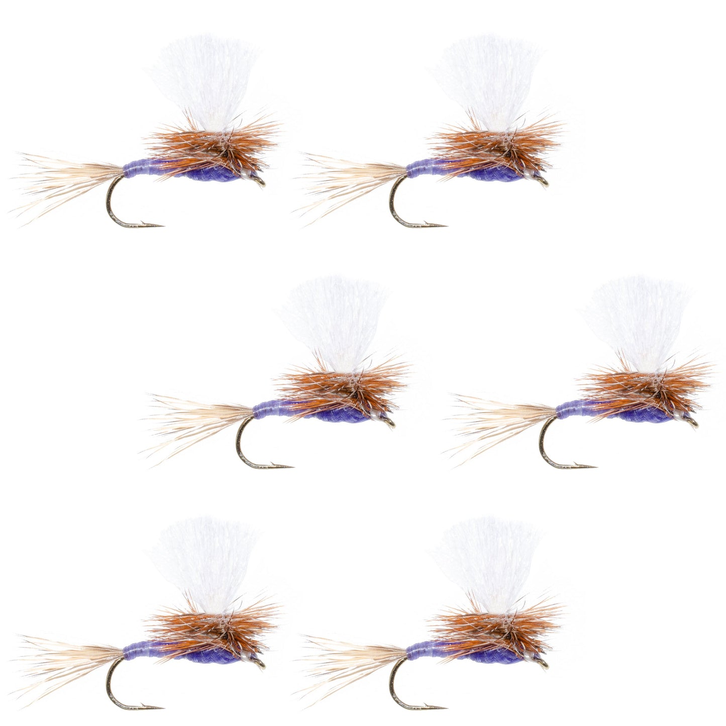 Parachute Purple Haze Dry Fly - 6 Flies Size 20