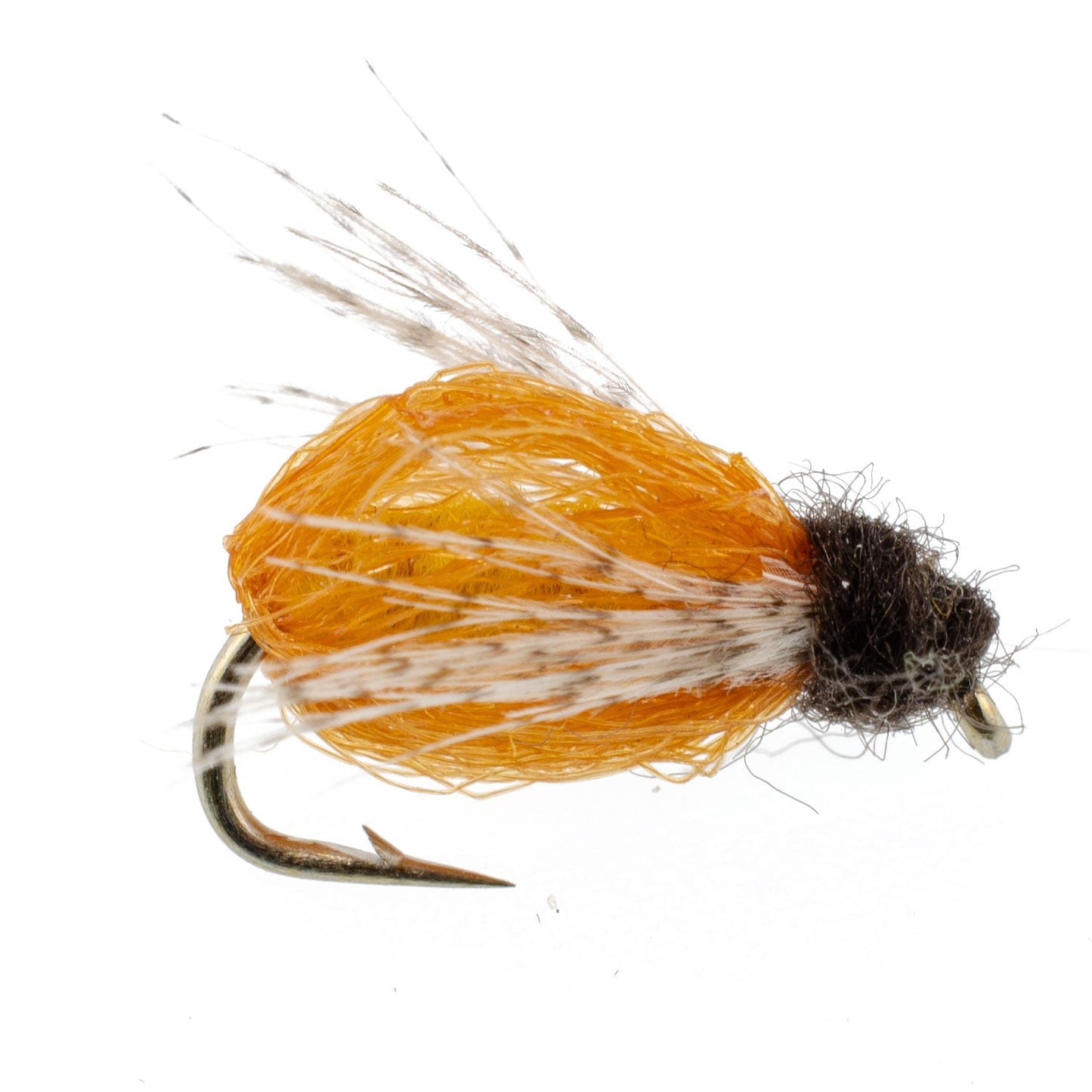 LaFontaine Amber Deep Sparkle Caddis Pupa - 1 Dozen Flies Hook Size 14