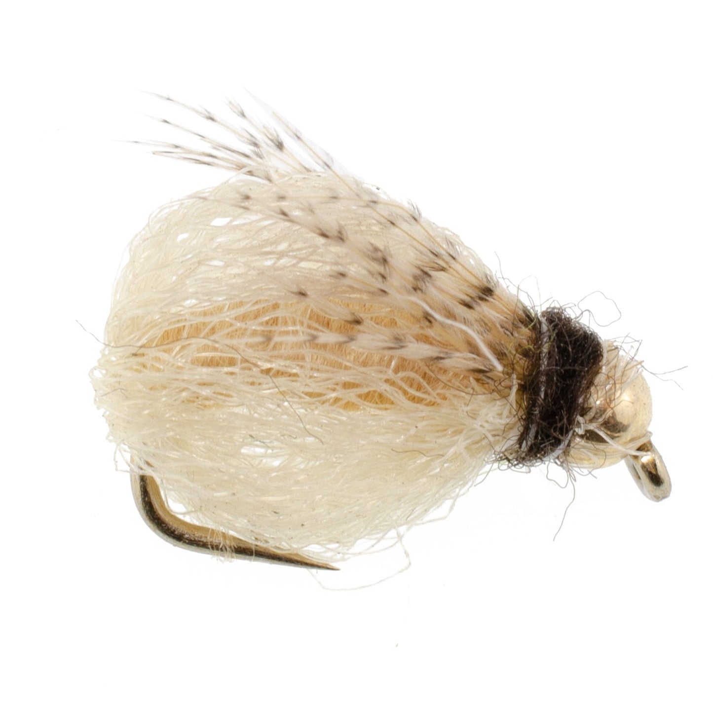 Bead Head LaFontaine Tan Deep Sparkle Caddis Pupa - 6 Flies Hook Size 18