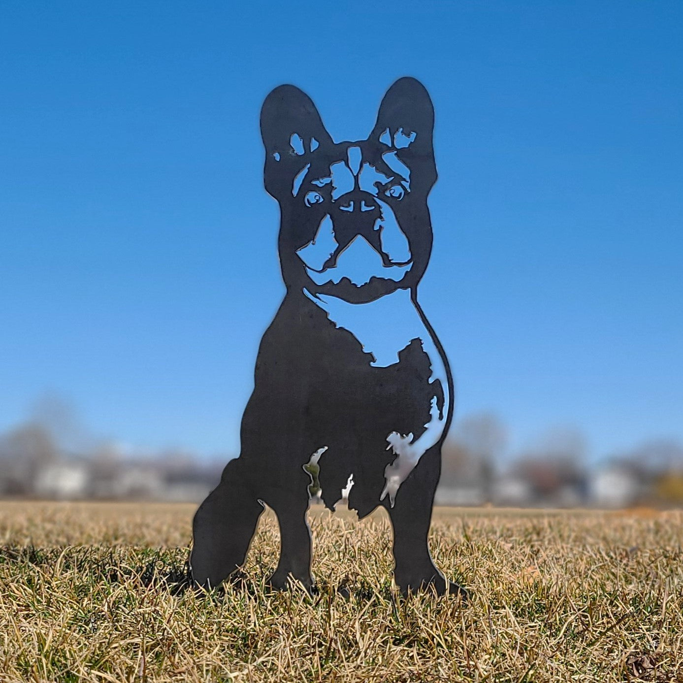 French Bulldog Metal Art – Handmade Steel Décor