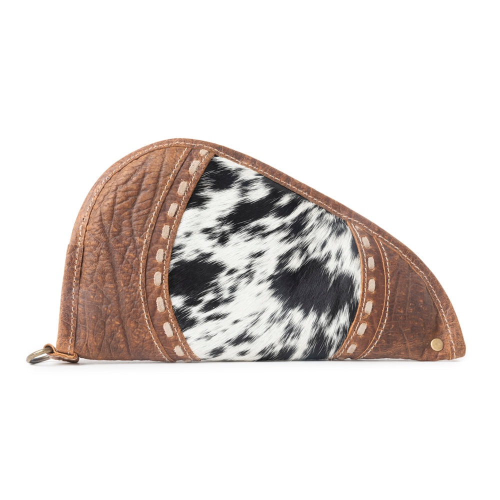 Rustler™s Range Hairon Leather Gun Case in Rustic Tan