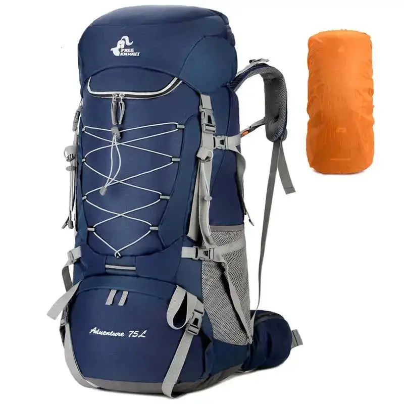 75L Camping Backpack Travel Sport Bag With Rain Cover
