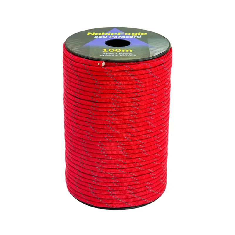 7-Strand 4mm 550lb Paracord for Camping, Hiking, and Survival