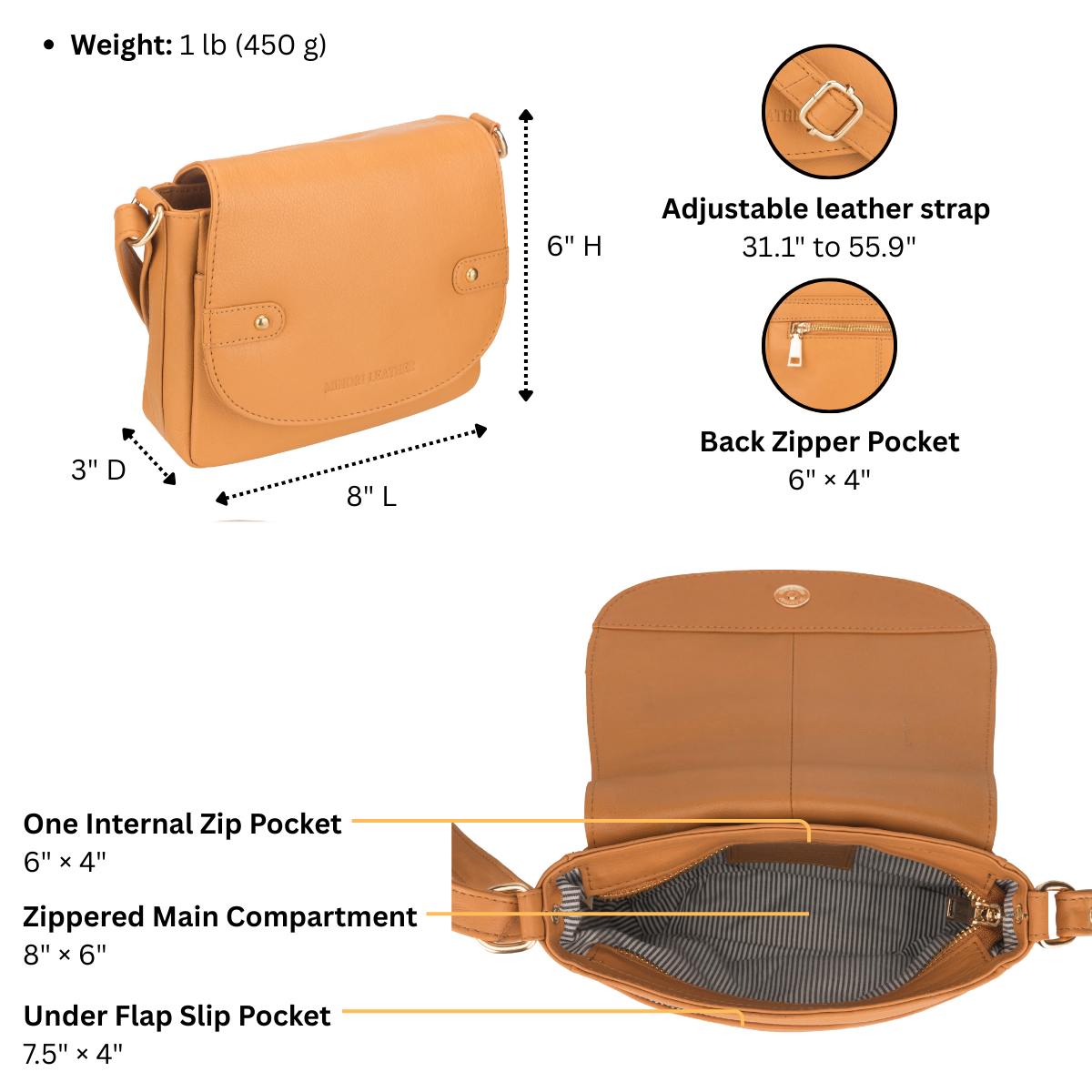 Savannah Crossbody Bag Tan