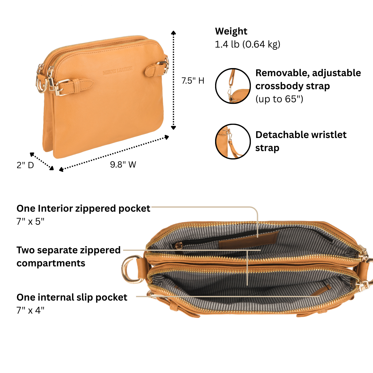 Sofia Crossbody Bag Tan