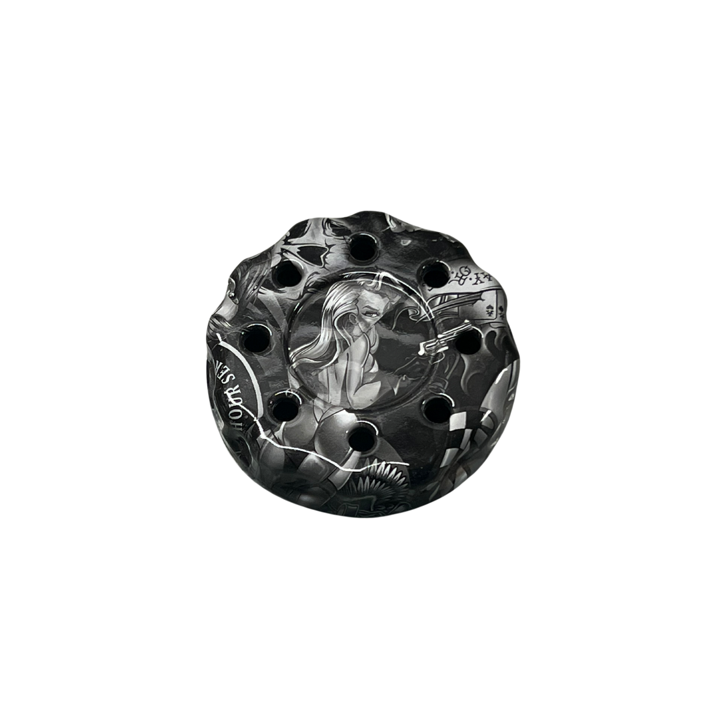 Single Sided Blasted Aluminum Top w/ Lady Bottom Pot Call