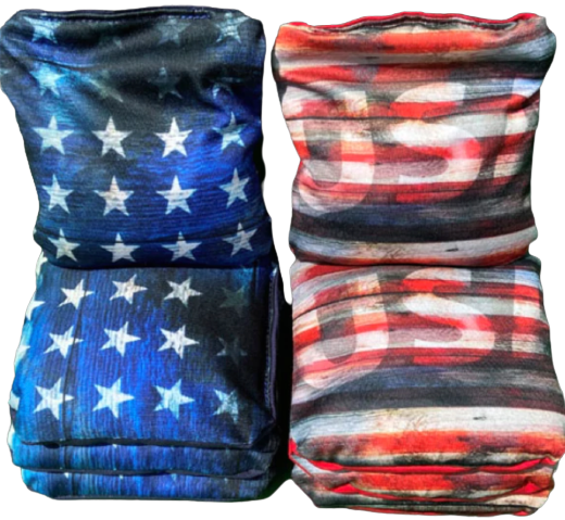 Red White & Feral America Cornhole Boards