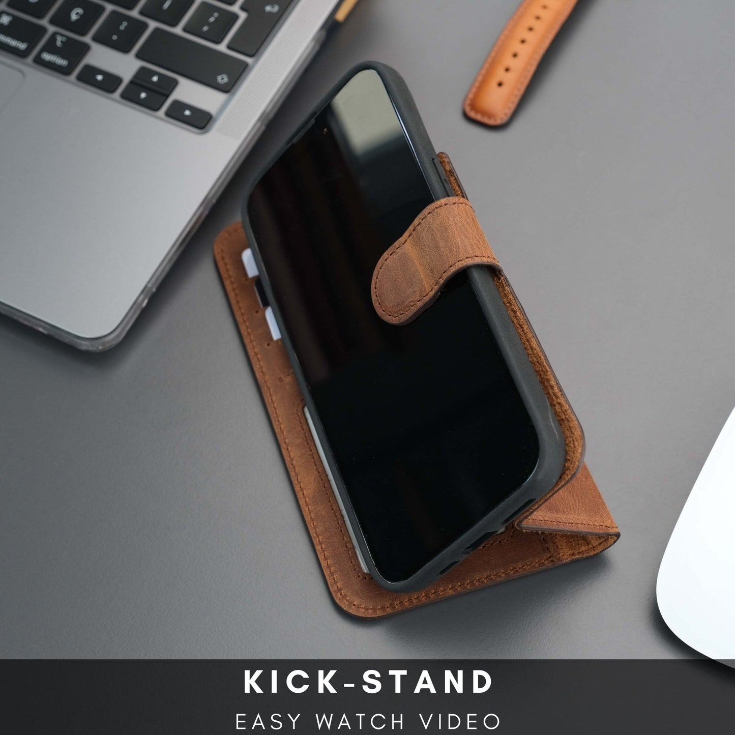 Casper iPhone 16 Wallet Case Leather MagSafe