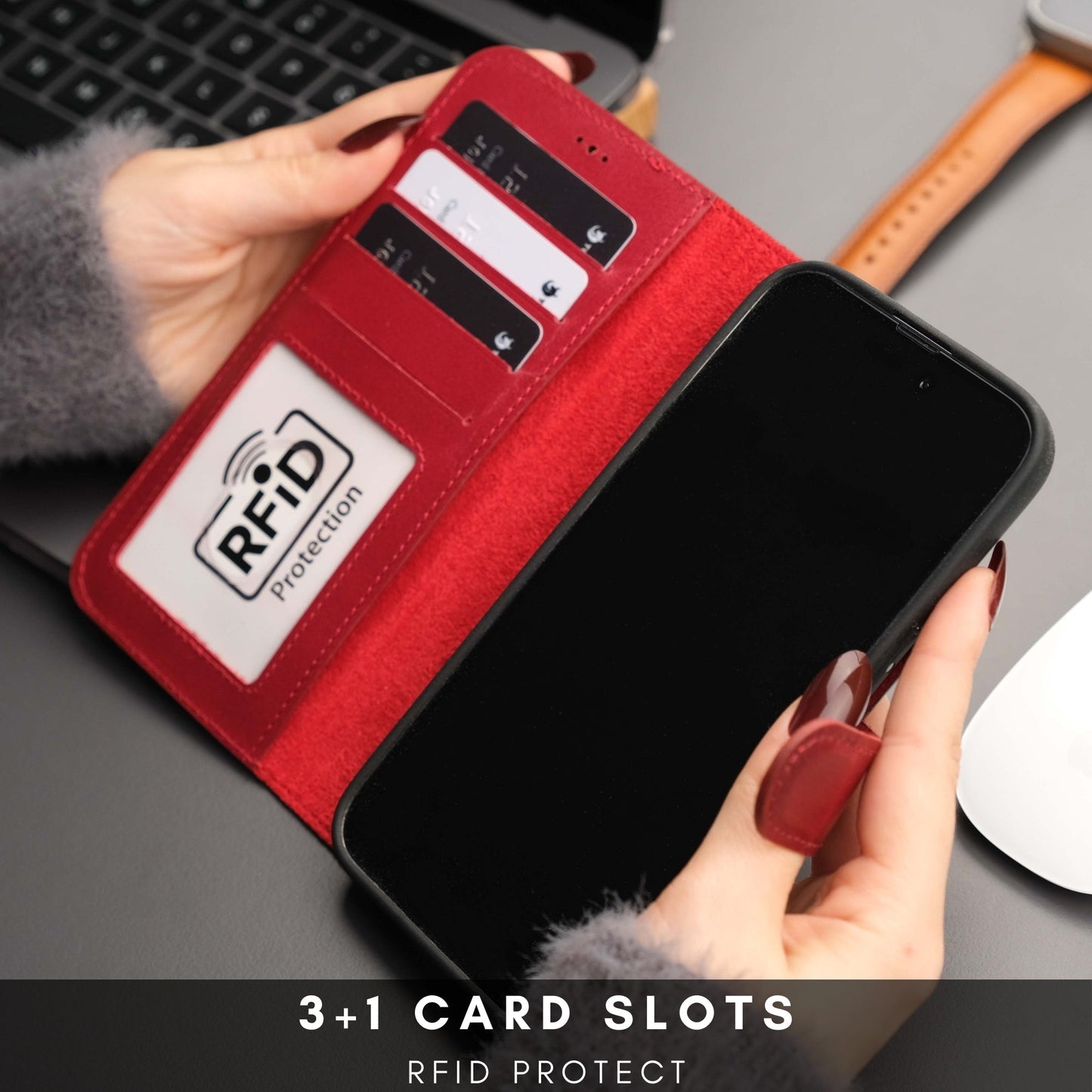 Casper Leather iPhone 14 Pro Wallet Case | MagSafe