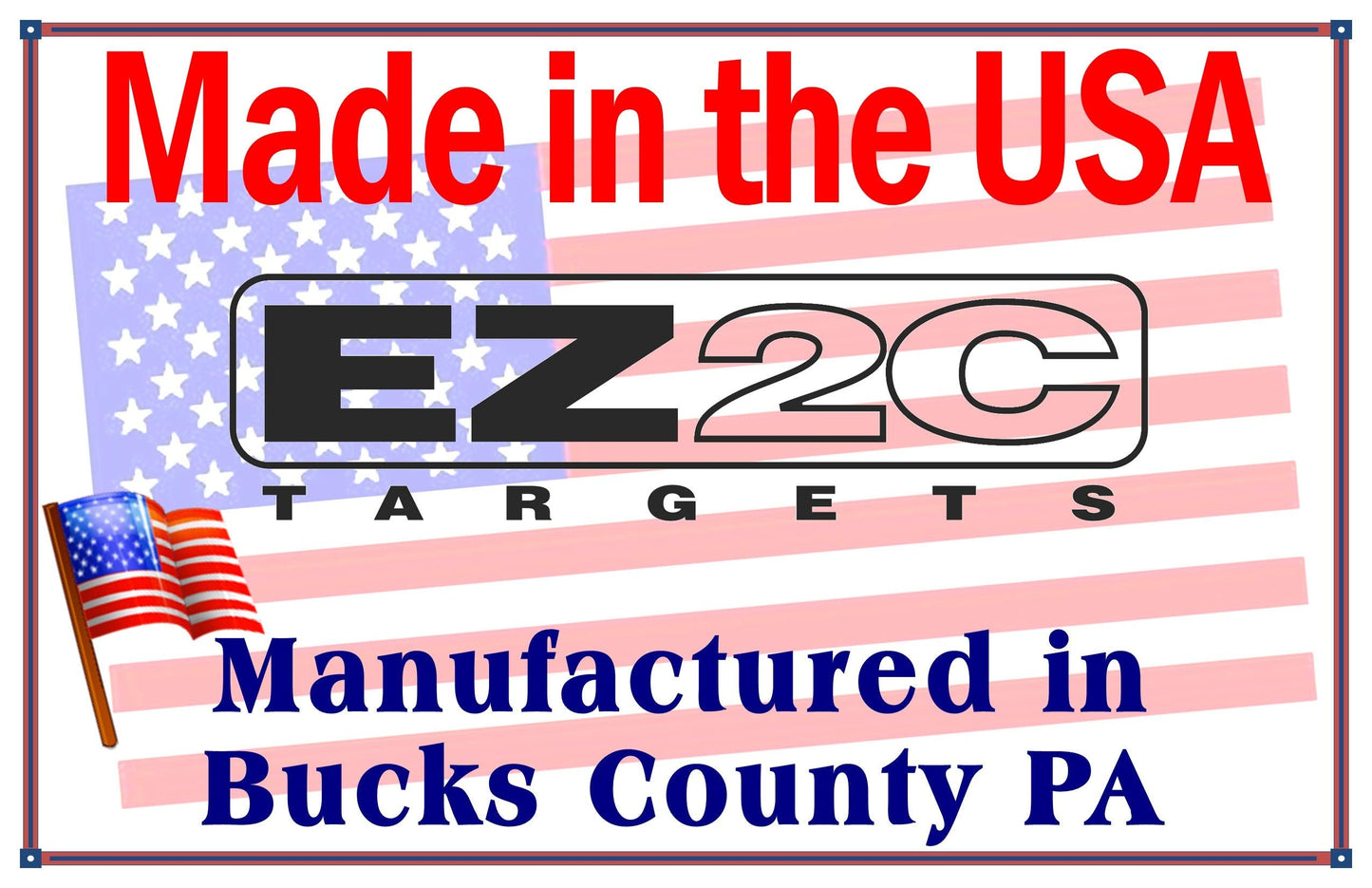 125 EZ2C Targets Tactical Favorites 5 Styles Paper Targets Bundle 11"x17" USA Made