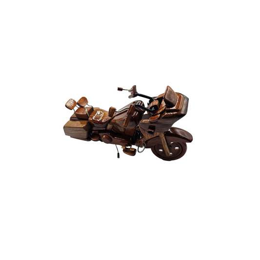 Classic Moto Mahogany Wood Desktop Motorcycle Model