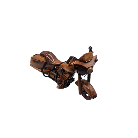 Classic Motorcycle Mahogany Wood Desktop Motorcycle Model